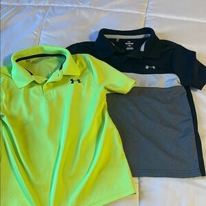 Under Armour Kids Polo Set - Bright Yellow and Dark Gray